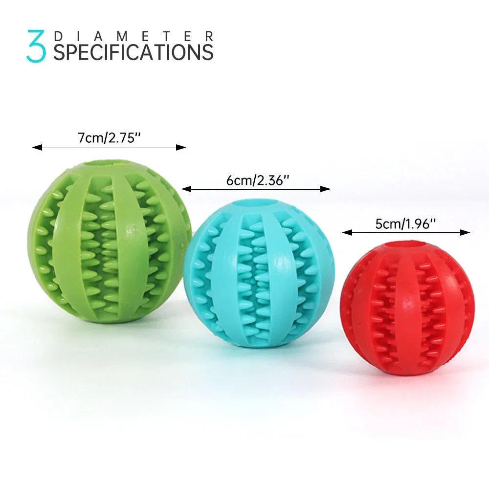 The Interactive Rubber Ball for Chewing and Pet Tooth Cleaning